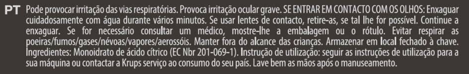 Pó anti calcário x 2 F054001B