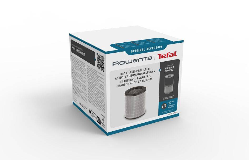 FILTRO 3IN1: PRÉ-FILTRO, CARVÃO ATIVO E HEPA ALLERGY+ XD6270F0