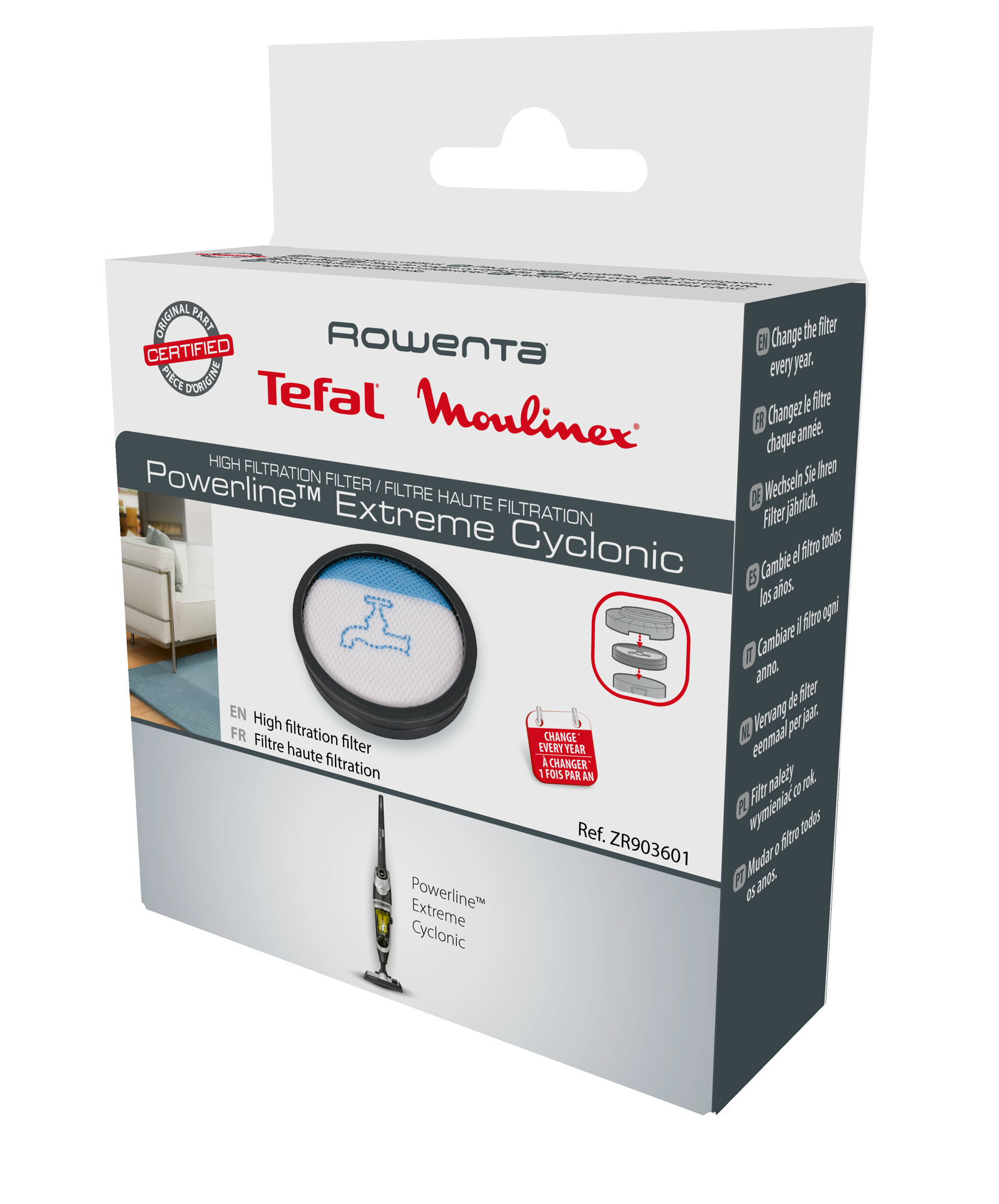 Filtro de filtragem elevada ZR903601