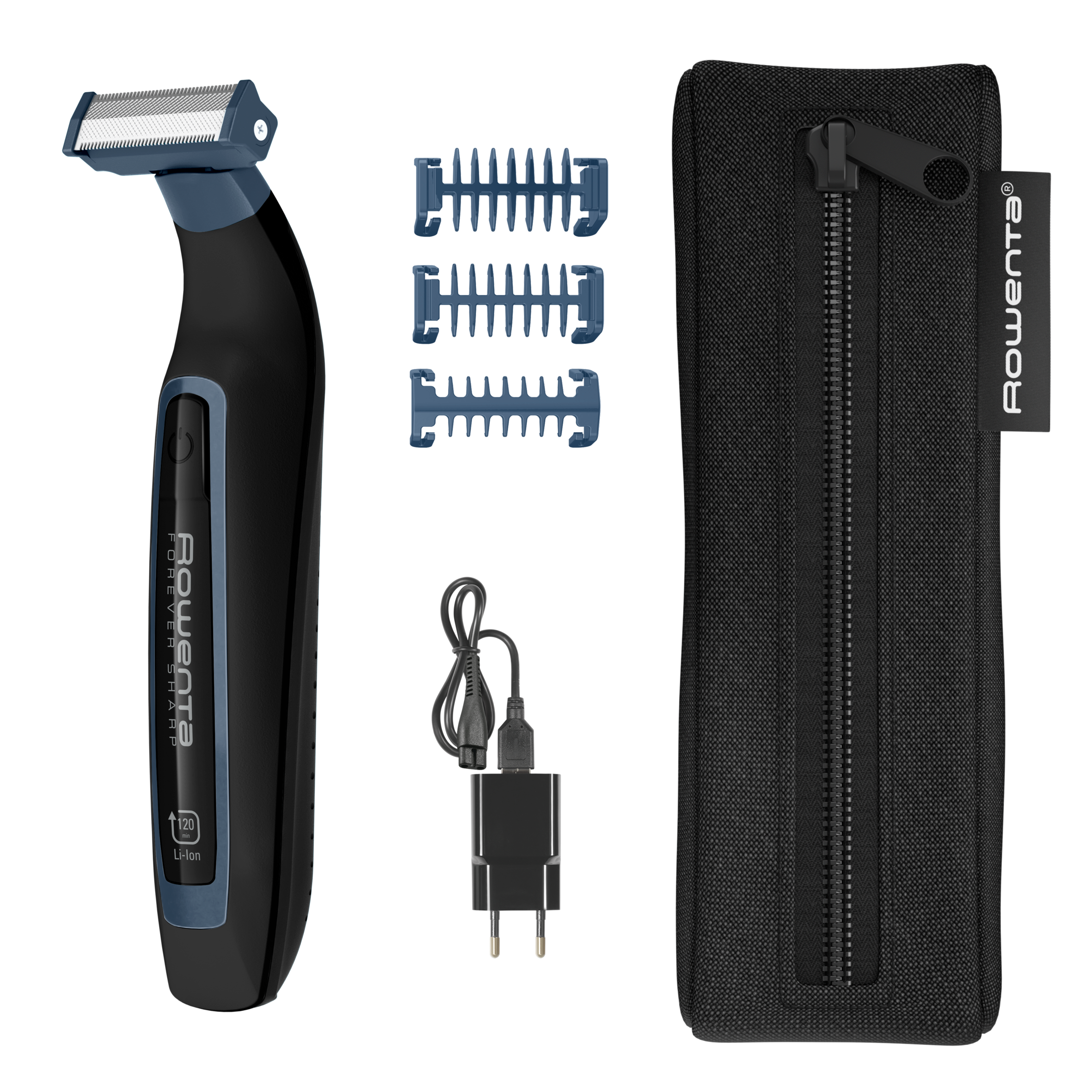 Rowenta Sport Collection, Aparador de Barba Forever Sharp, 3 em 1, Aparar, Estilizar, Barbear