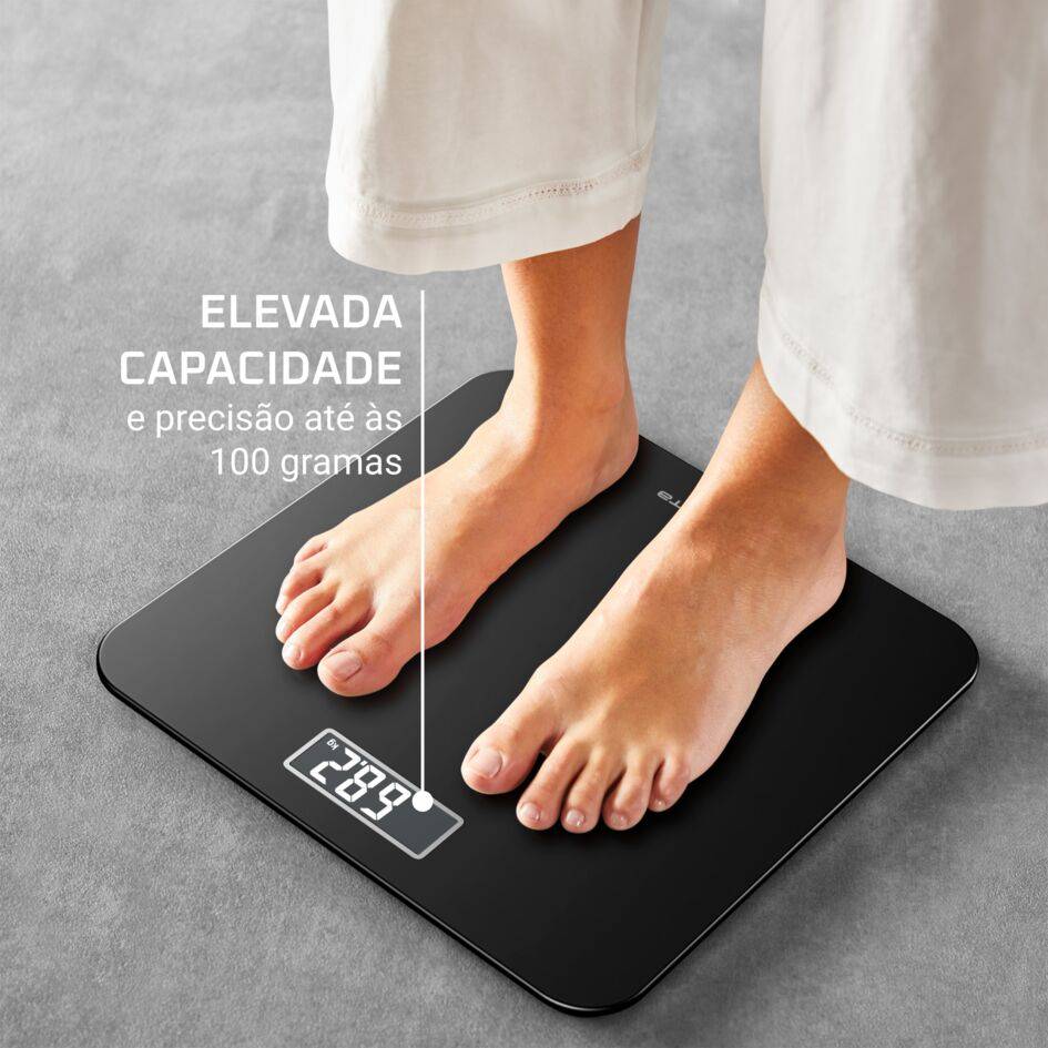 Premiss, Balança de Casa de Banho, visor LCD de Fácil Leitura, Capacidade até 160 kg