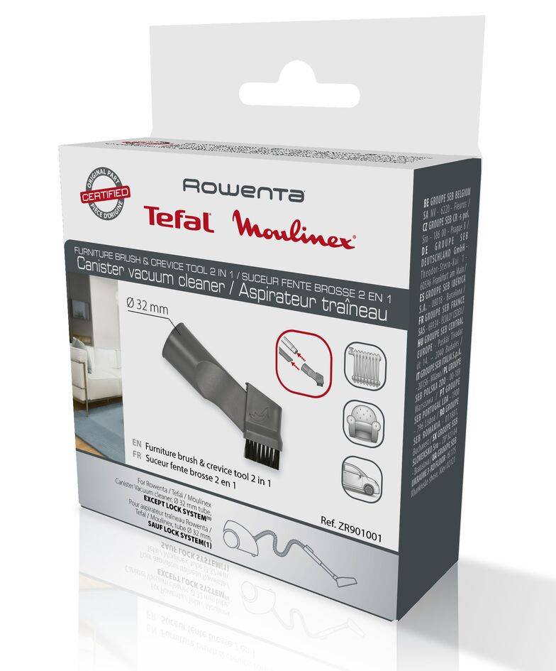 Escova para móveis e acessório para zonas estreitas 2 em 1 ZR901001