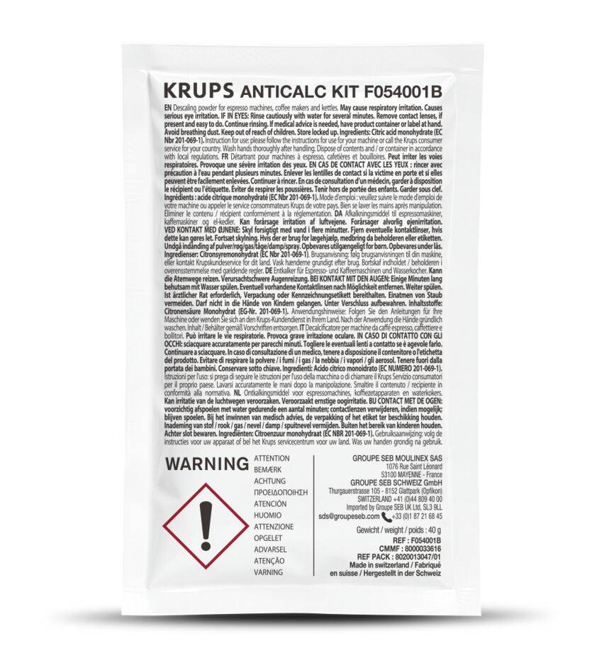 Pó anti calcário x 2 F054001B