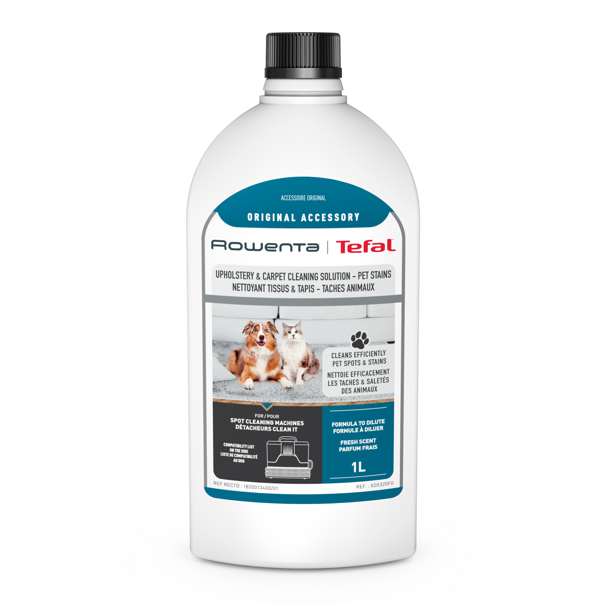 SOLUÇÃO DE LIMPEZA DE ESTOFOS e TAPETES PET SPOTS & STAIN 1&nbsp;L XD5320F0