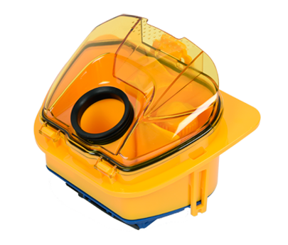 Recipiente para o pó amarelo RS-RT900110