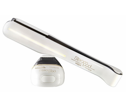 STEAMPOD ALISADOR A VAPOR BRANCO/DOURADO