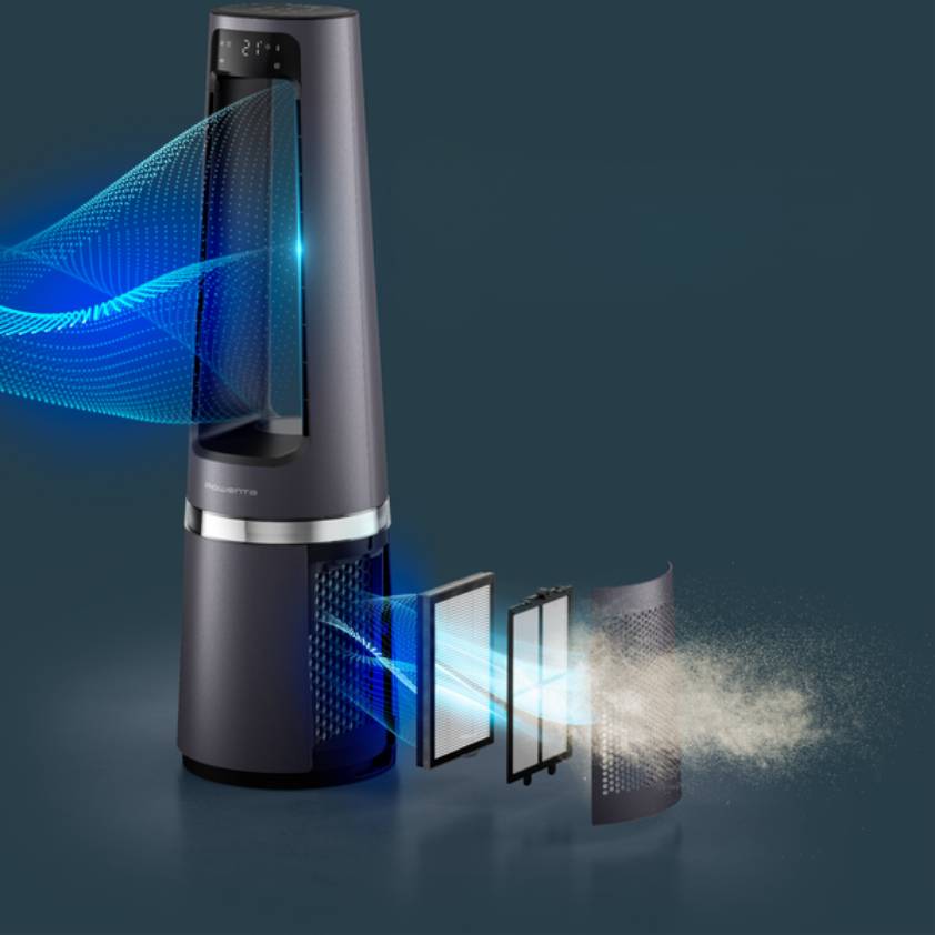 Promo Pack Eclipse 3 en 1 Purificador, Ventoinha, Aquecedor + Eole Compact Mini Ventoinha de torre