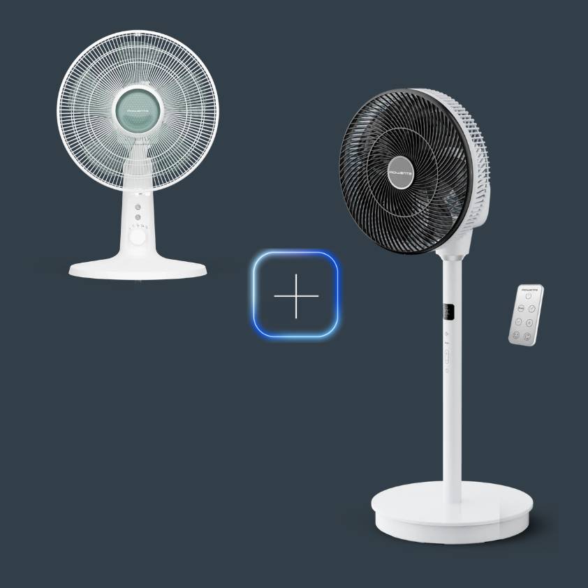Promo Pack Turbo Silence Compact 3D Multiflow Ventoinha de pé + Turbo Silence Extreme Ventoinha de mesa